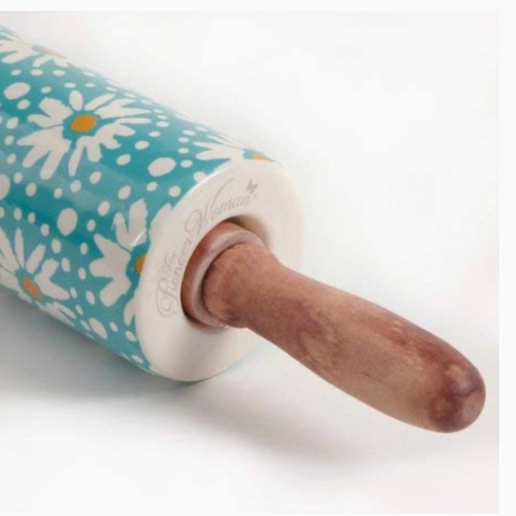 🆕The Pioneer Woman | Flea Market Floral Decal Rolling Pin with Wood Handle - Picture 5 of 6